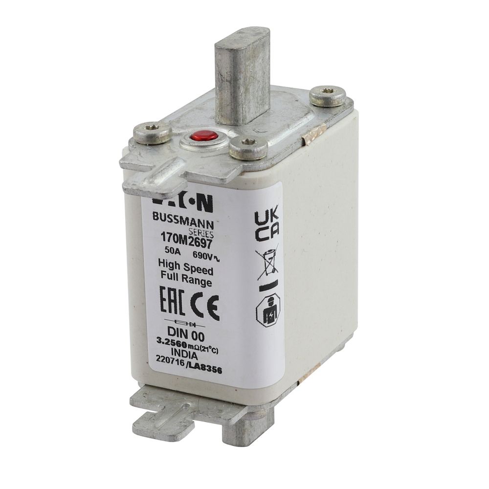 Product image for BUSS 170M2697 FUSE 50A 690V DIN 00