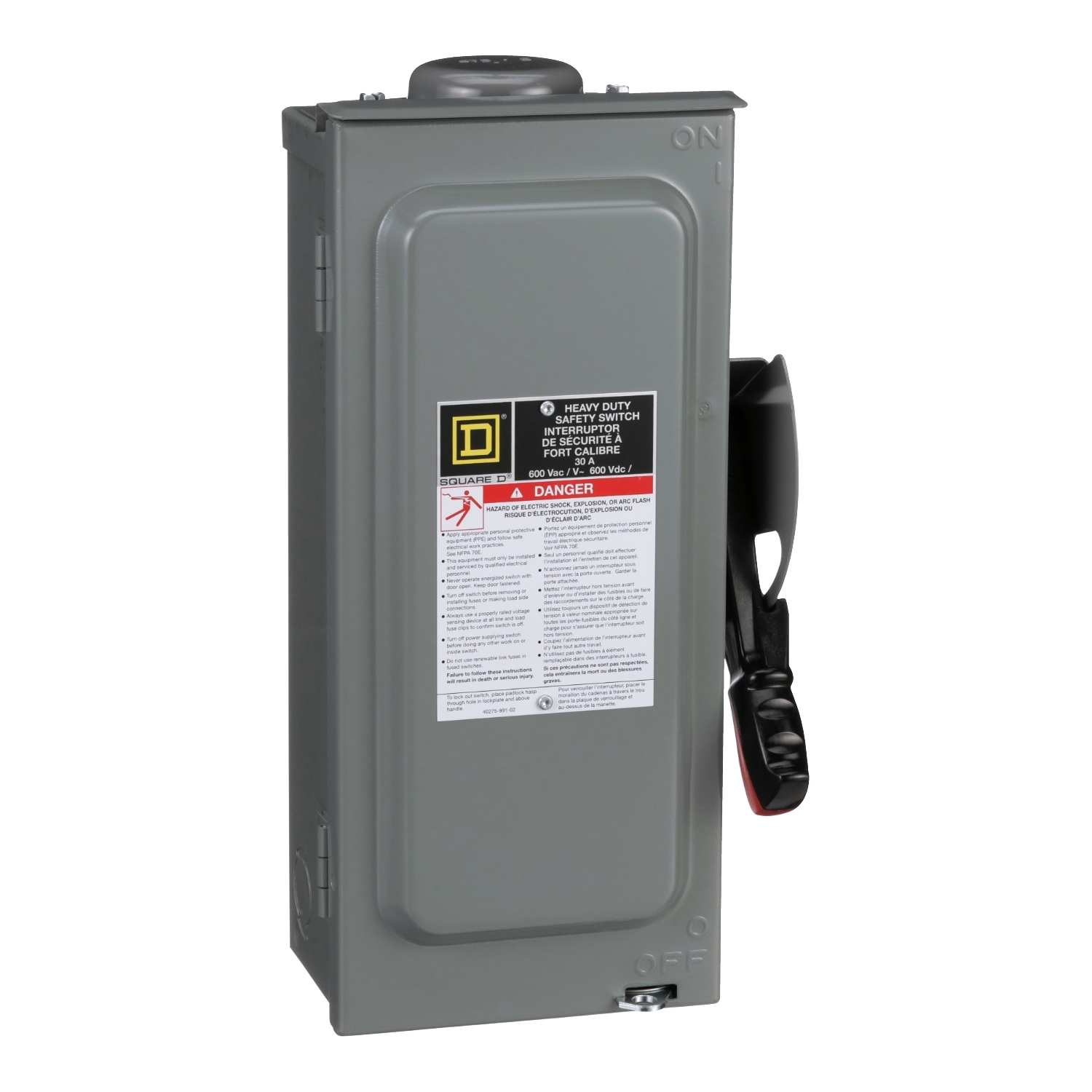 Product image for SQD HU361RBLC SWITCH NO FUSE 600V 3