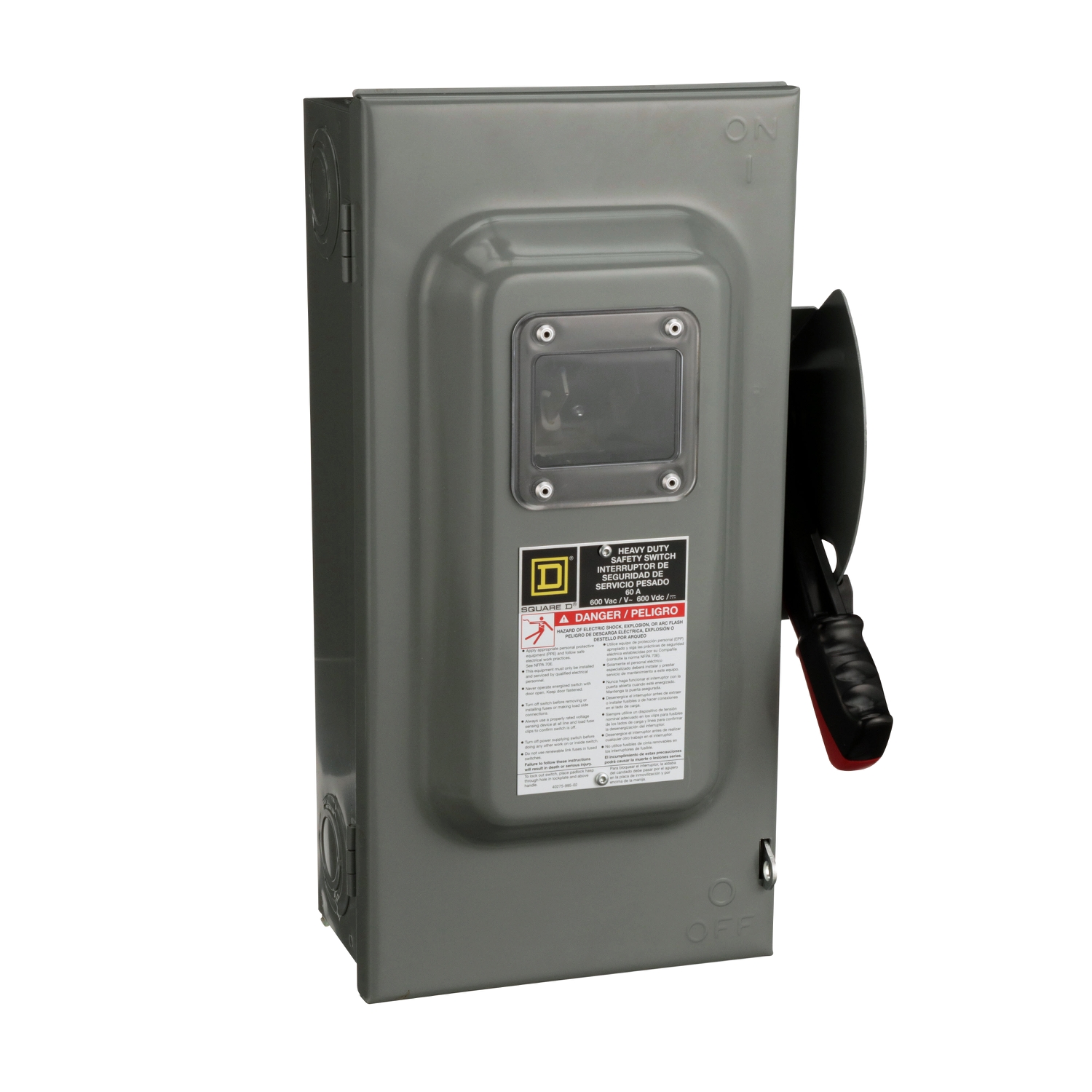 Product image for SQD H362VW SWITCH FUSIBLE HD 60A 3P