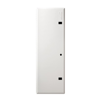Product image for Leviton 47605-42D 42" Structured Media Economy Hinged Door, 43.32" H x 15.62" W x 0.25" D, Metal, White