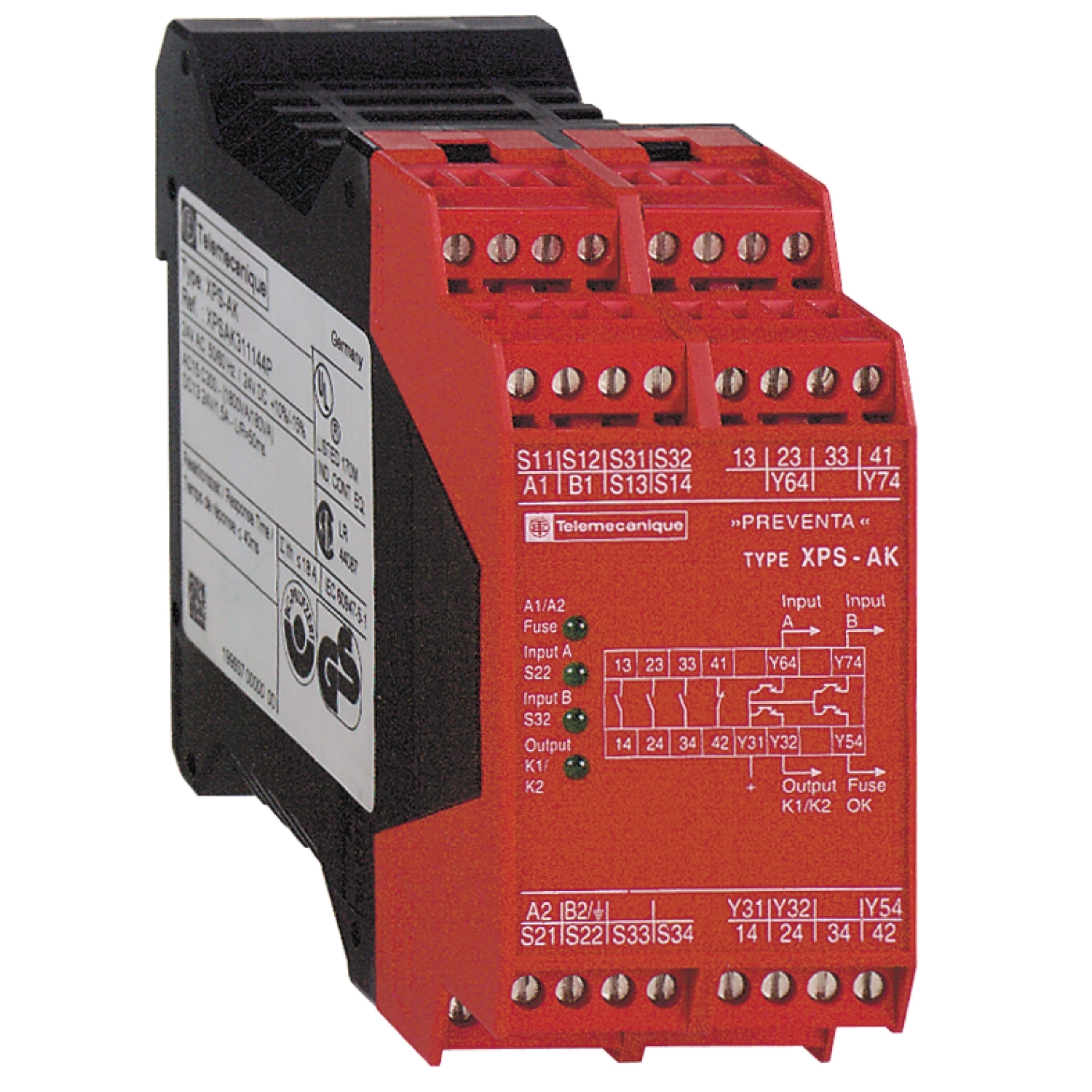Product image for SQD XPSAK371144P SAFETY RELAY 300V