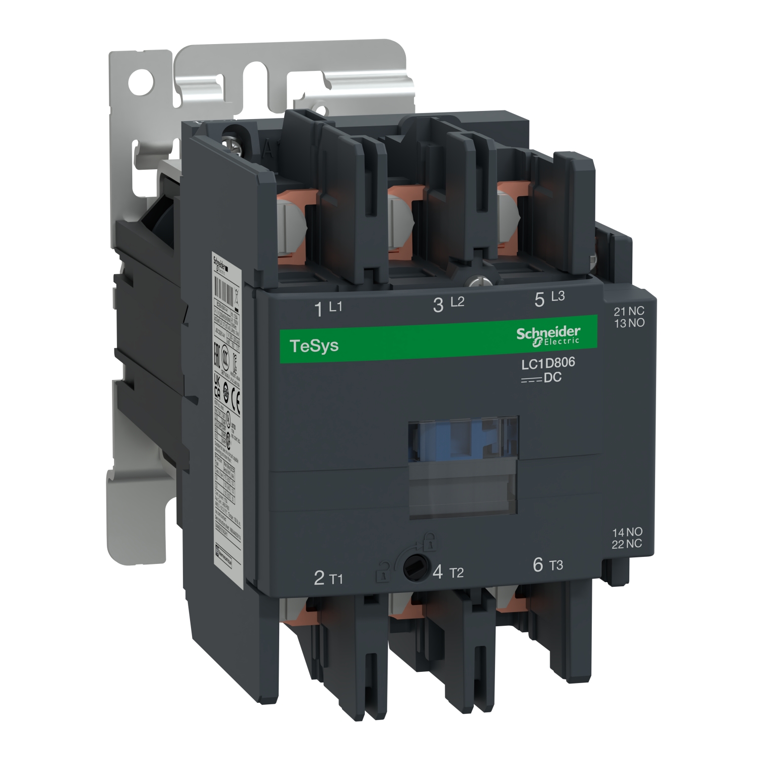Product image for SQUARED LC1D806BNW IEC contactor, T