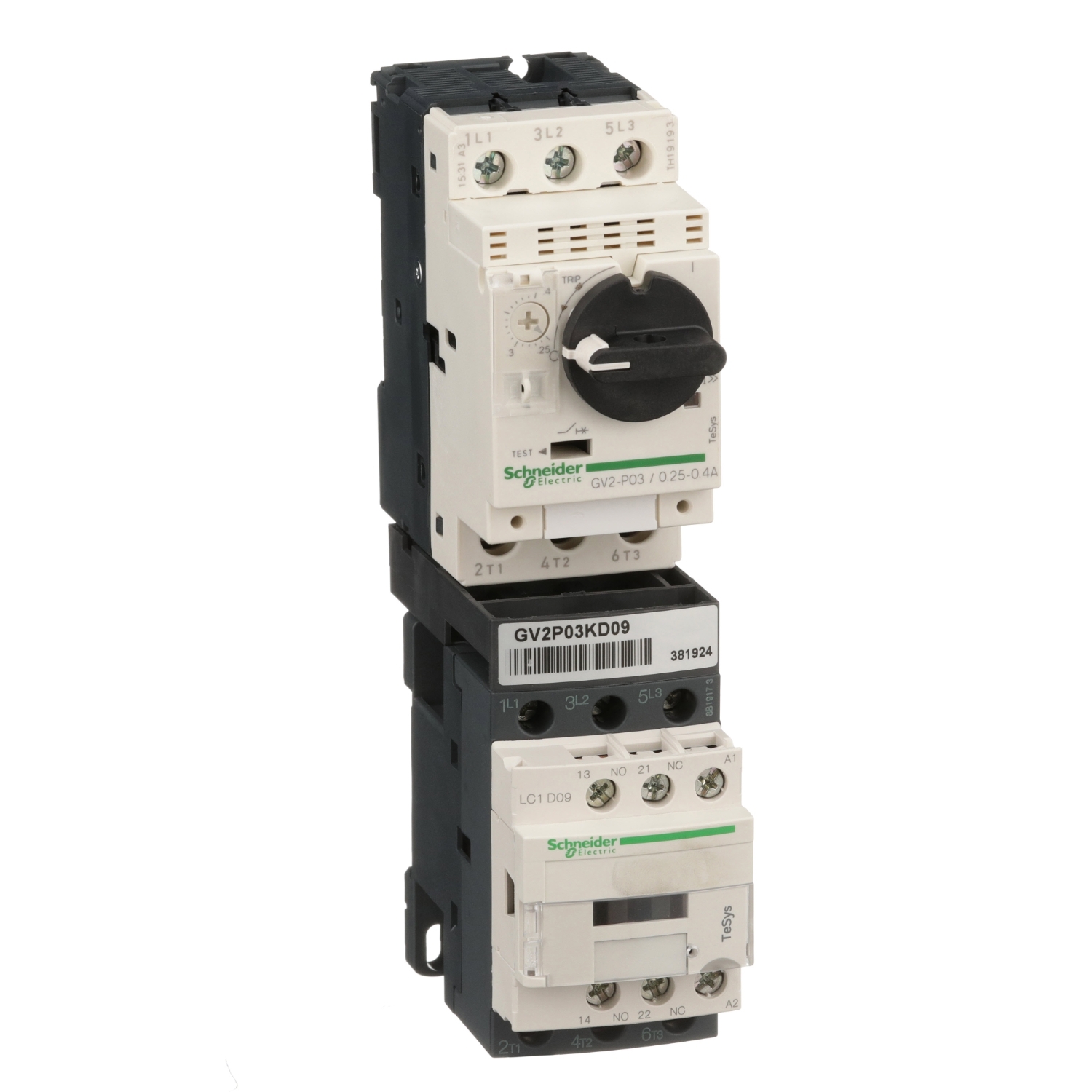 Product image for Schneider GV2P03KD09BL Motor Starte