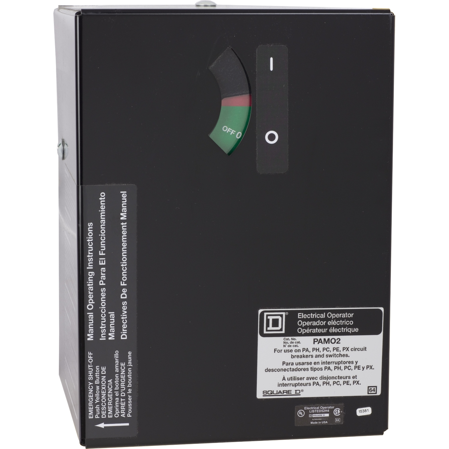 Product image for SQD PAMO2 CB ELECTRICAL OPERATOR 12