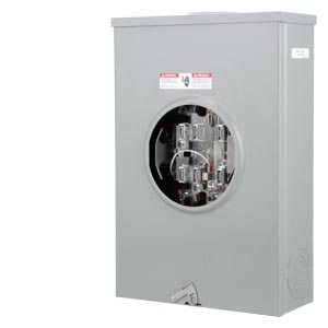 Product image for Siemens 40407-025F 600 VAC 200 Amp 3-Phase 3-Wire 7-Jaw 1-Position Lever Bypass Ringless Meter Mounting Equipment