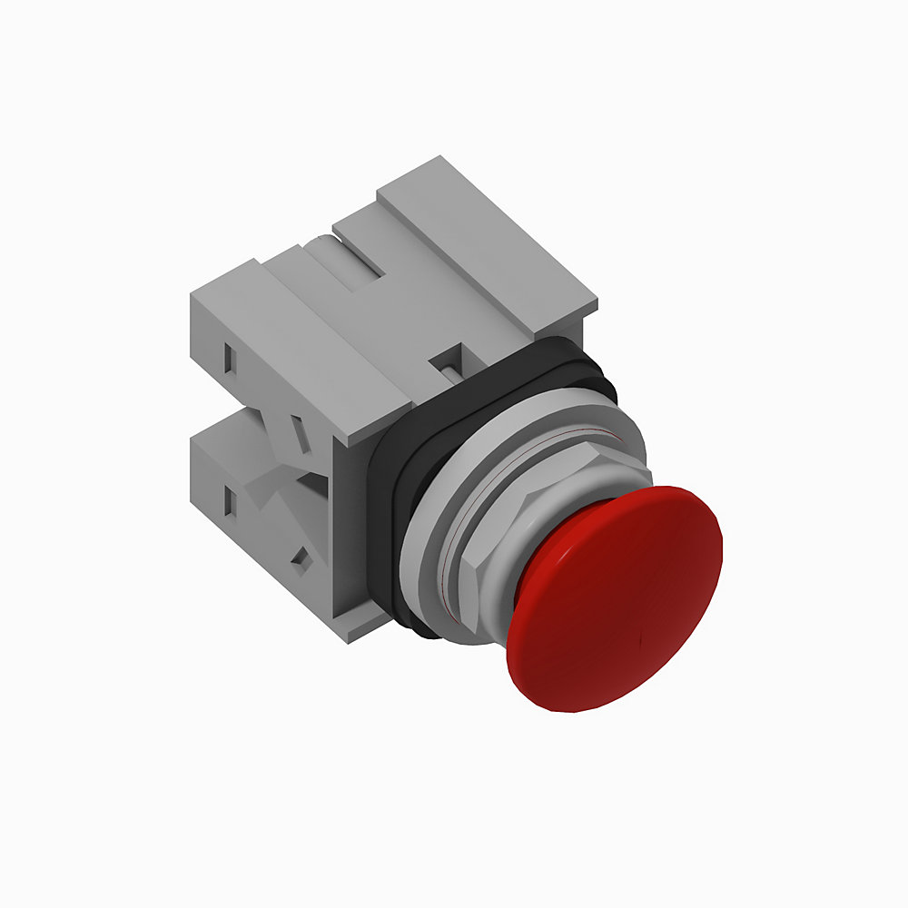 Product image for A-B 800T-D6BY 30 mm Momentary Push-