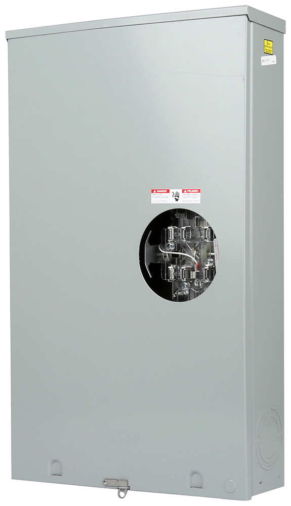 Product image for Siemens 48707-02 600 VAC 320 Amp 3-Phase 4-Wire 7-Jaw 1-Position Lever Bypass Ringless Meter Mounting Equipment