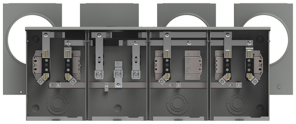 Product image for Siemens UA3311-0G 600 VAC 100 Amp 1-Phase 3-Wire 4-Jaw 3-Position No Bypass Ringless Meter Mounting Equipment