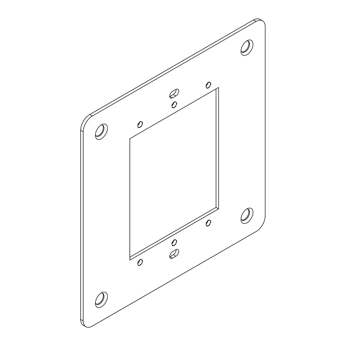 Product image for WMD XPP1GP-BK REPLACEMENT 1G PLATE
