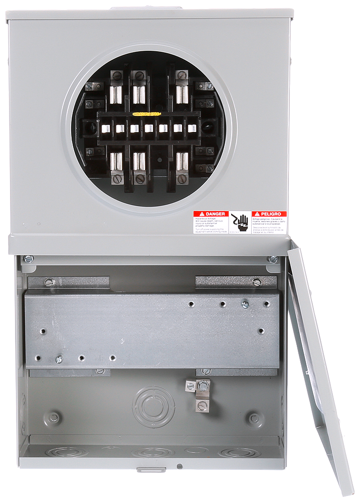 Product image for Siemens 9837-8501 600 VAC 20 Amp 13-Jaw NEMA 3R No Bypass Ringless Meter Mounting Equipment