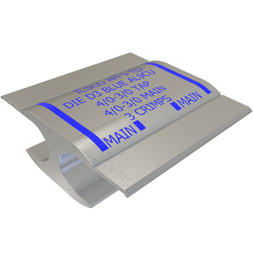 Product image for Ilsco AH-3 Aluminum Compression Tap, Main Range 4/0-3/0, Tap Range 4/0-3/0, Tin Plated, UL