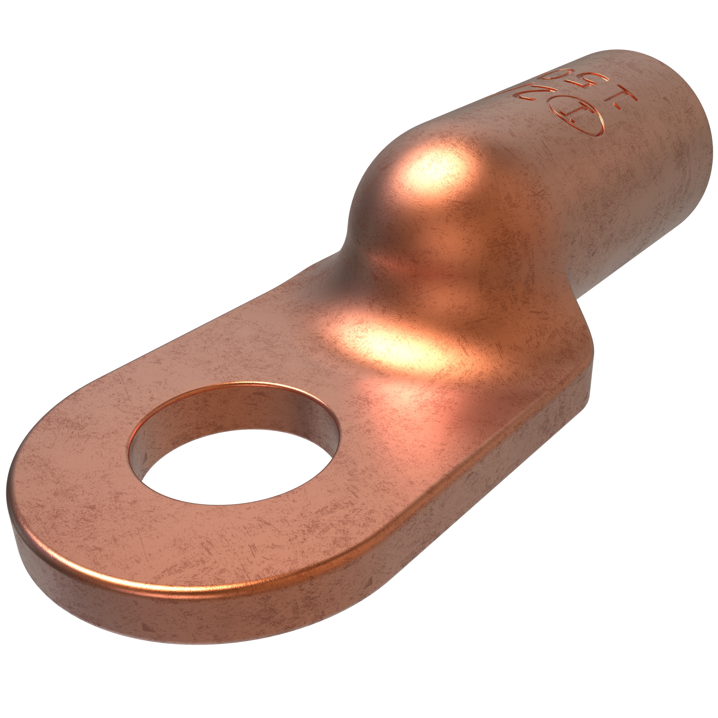 Product image for Ilsco 9/16 150 Amp 2/0 AWG 3/8 Inch Stud Copper 1-Hole Soldering Lug