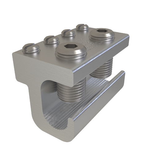 Product image for Ilsco GBT-250 Aluminum Intersystem Ground Tap, Dual Rated, Main Conductor Range 250-8, Tap Range 2-14, UL, CSA