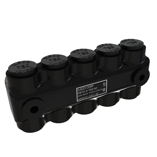 Product image for ILSCO PBTD-3-750-M INSUL AL MECH (3) 750-250 MTGT CSA