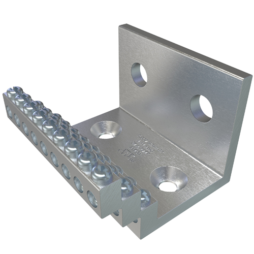 Product image for Ilsco SCNM-27 Aluminum Solar Combiner Node, Dual Rated, Main Conductor Range 4-14, Tap Range 1000-6, 27 Main Ports, 1-4 Tap Ports, Tin Plated, UL
