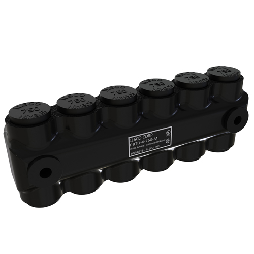 Product image for ILSCO PBTD-4-750-M INSUL AL MECH (4) 750-250 MTGT CSA