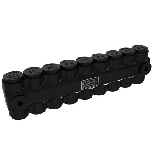 Product image for ILSCO PBTD-7-500-M INSUL AL MECH (7) 600-4 MTG TUL CSA