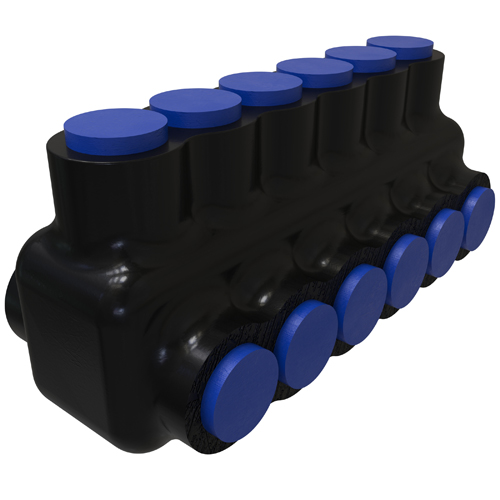 Product image for ILSCO PBTD-6-4-F INS (6) 4-14,8-14 FLEX T UL CSA DOUBLE E