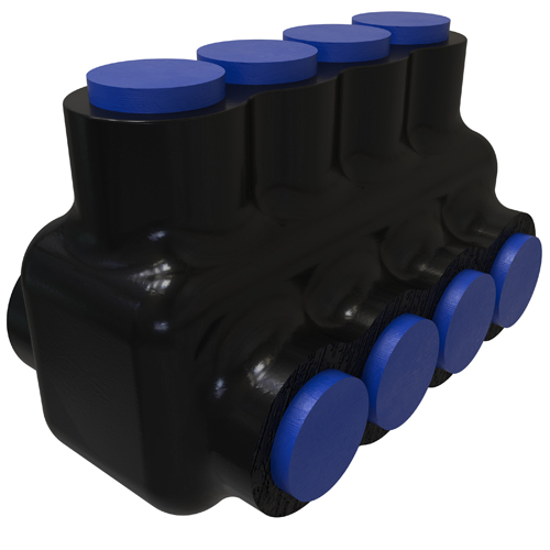 Product image for ILSCO PBTD-4-4-F INS (4) 4-14,8-14 FLEX T UL CSA DOUBLE E