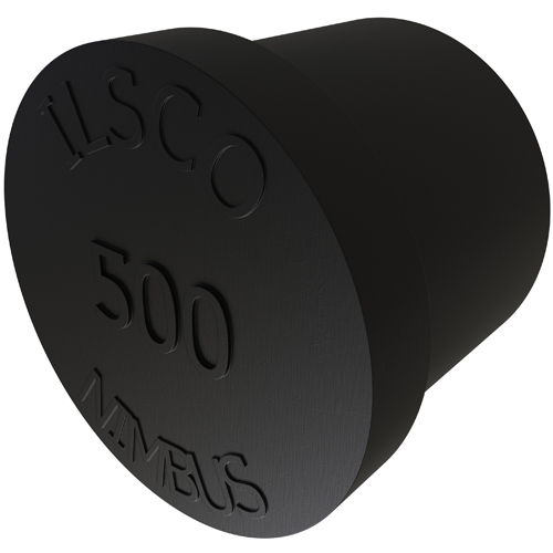 Product image for Ilsco PORTPLUG-500 Nimbus Replacement Port Plug, Size 500, Black