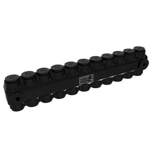 Product image for ILSCO PBTD-9-350-M INSUL AL MECH (9) 350-6 MTG TUL CSA