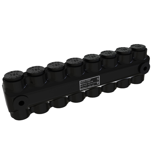 Product image for ILSCO PBTD-6-750-M INSUL AL MECH (6) 750-250 MTGT CSA