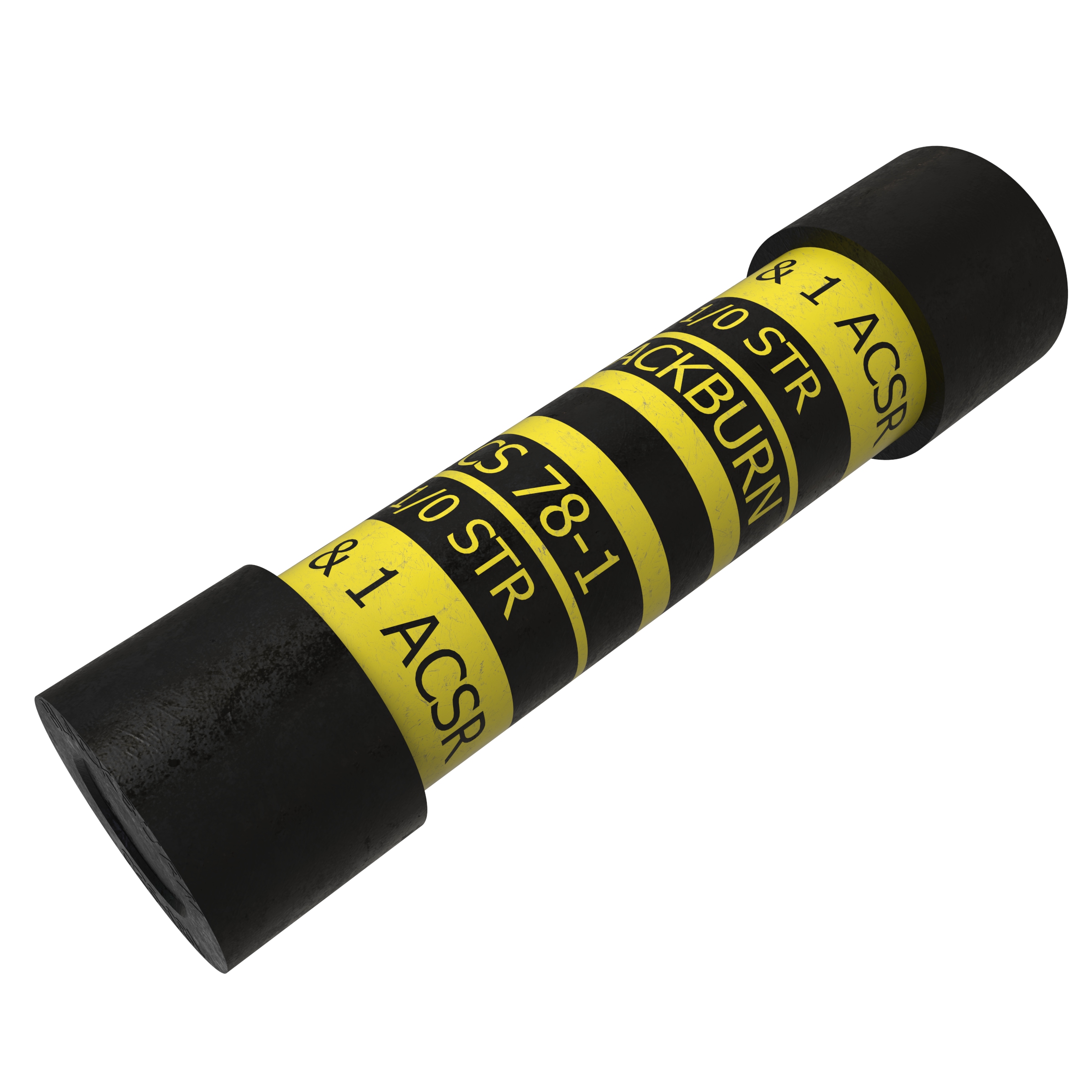 Product image for Ilsco PICS-78 Aluminum Insulated Service Entrance Sleeve, Dual Rated, Main Conductor Size 1/0, Tap Size 1/0, Yellow Color Code, Die Index ND-BG