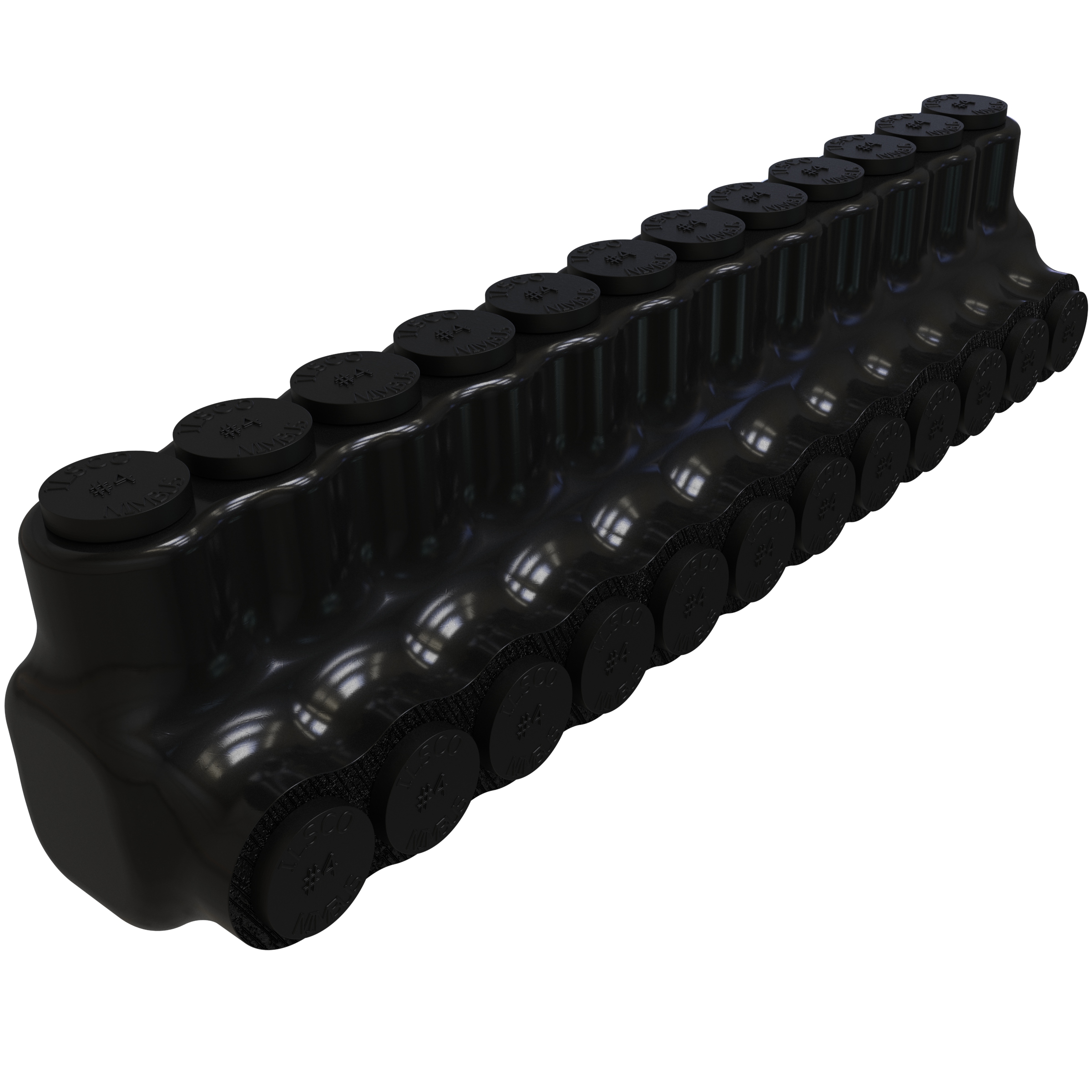 Product image for ILSCO PBTS-12-4 INSUL AL MECH (12) 4-14 SGL TUL CSA