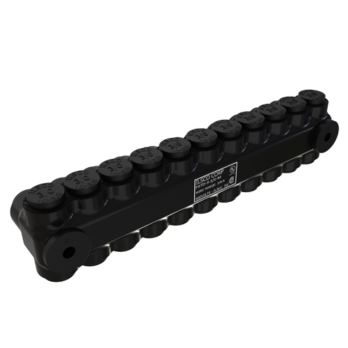 Product image for ILSCO PBTD-9-3/0-M INSUL AL MECH (9) 3/0-6 MTG TUL CSA