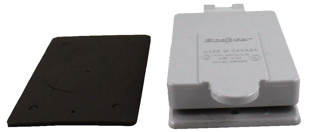 その他 VS1R Cover Set Layout Cover IPEX 077785 1-Gang Gray GFI Receptacle Cover | Gordon