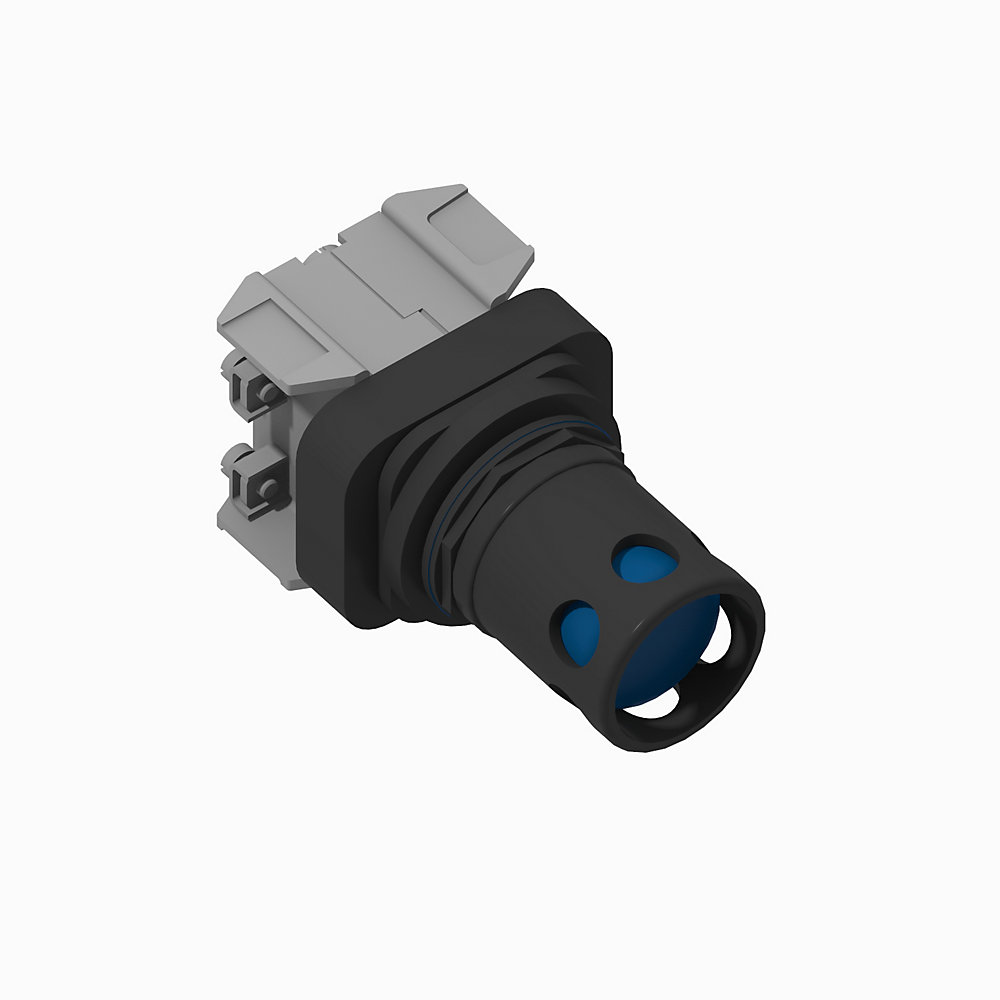 Product image for A-B 800H-QRAH2BD1R 30mm Momentary P