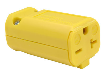 Pass & Seymour PS5469-Y Straight Blade Connector, 20A 250V, 2pole