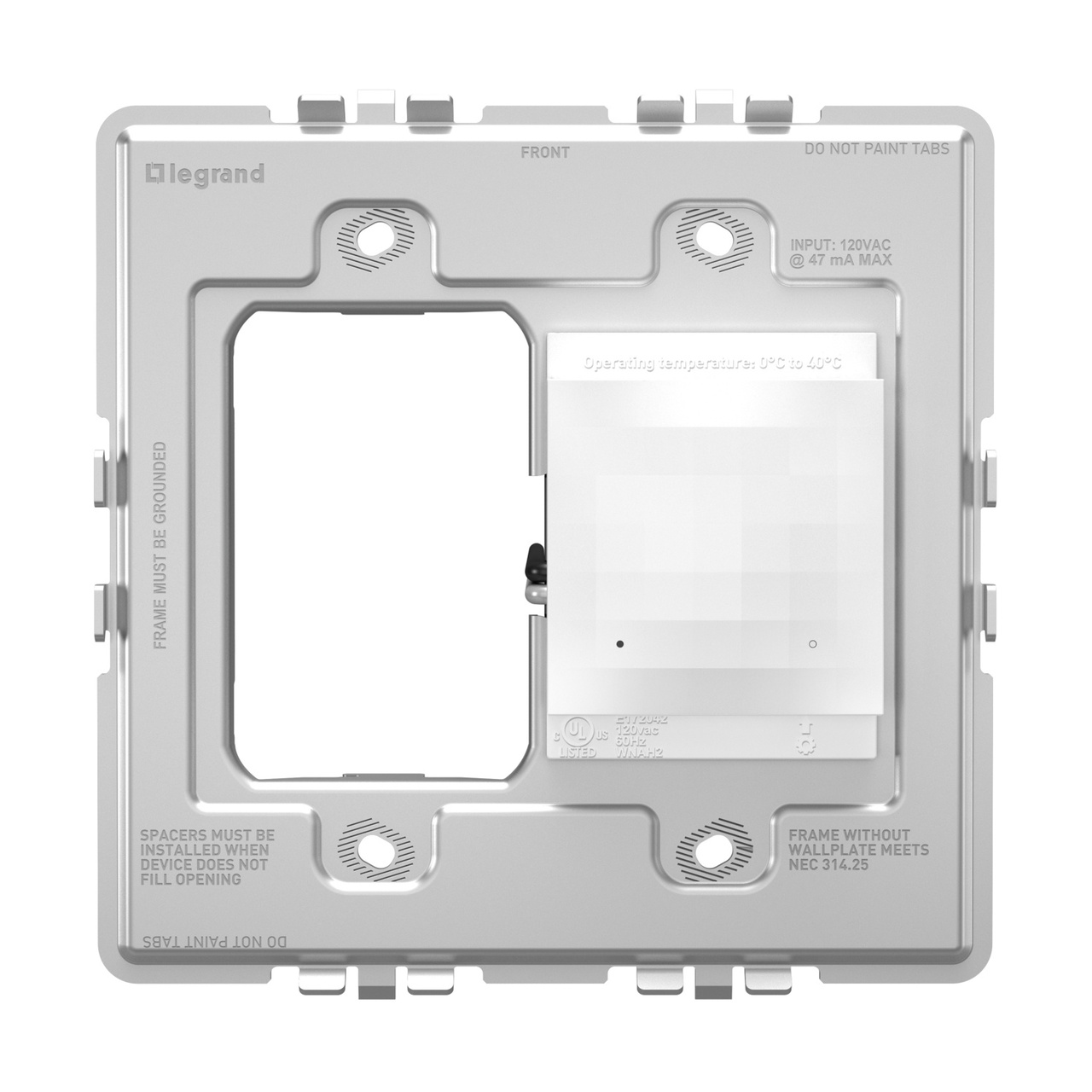 P&S WNAH2W1 Adorne Netatmo Surface Mount Gateway, W