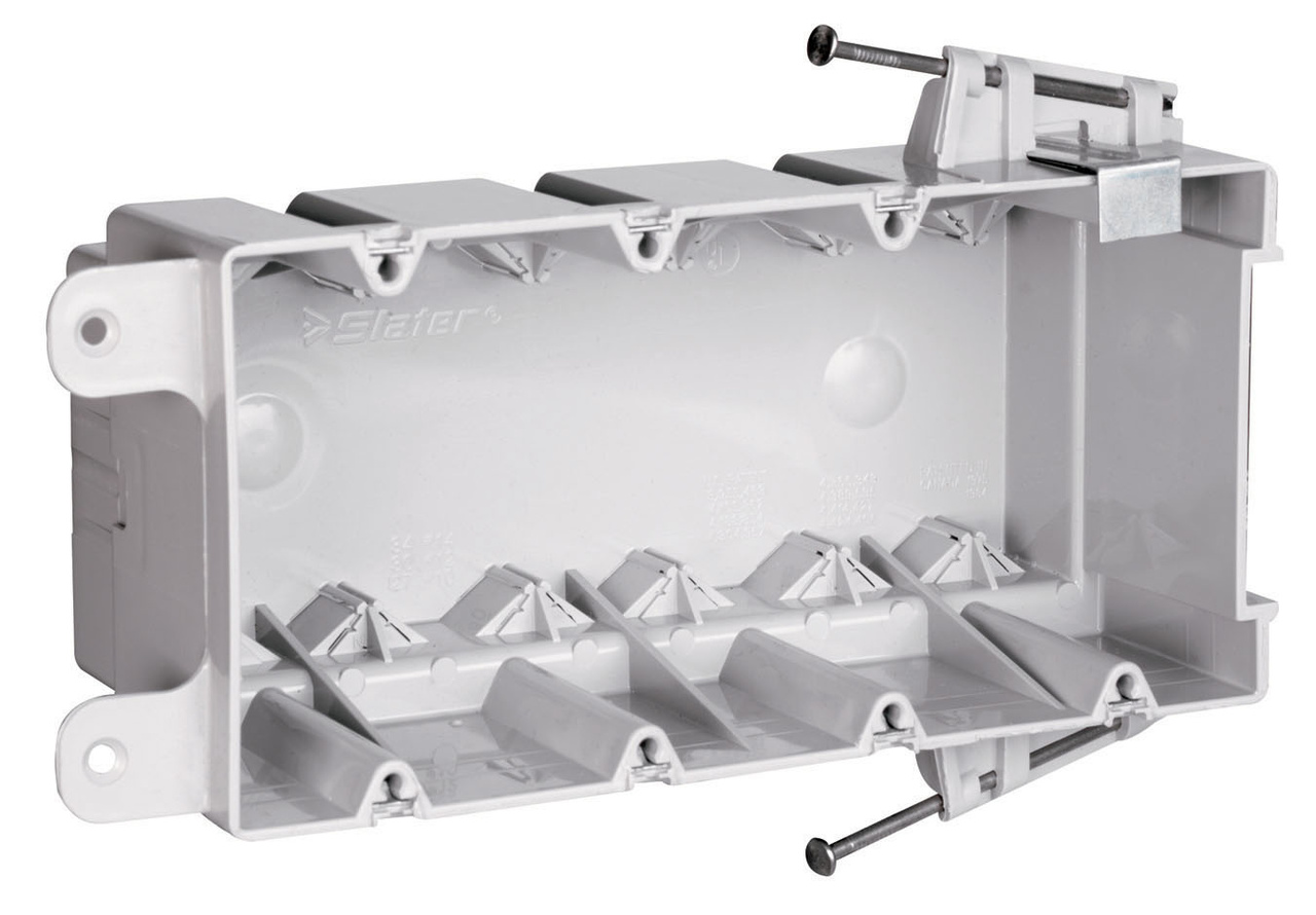 P&S S4-68-RAC Plastic Box 4 Gang 68 Cu-In W/Quick/Click
