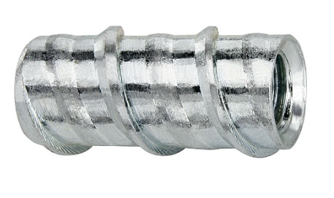 Product image for Cully 60432J 1/4"-20 Internally Threaded Screw Anchor, Zinc, Includes Setting Tool for Quick Install (100/Jar)