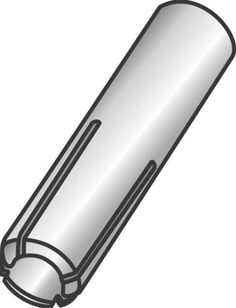 Product image for Cully 60408SS 5/8"-11 x 2-1/2 Drop-In Anchor, includes setting tool, Type 304 Stainless Steel