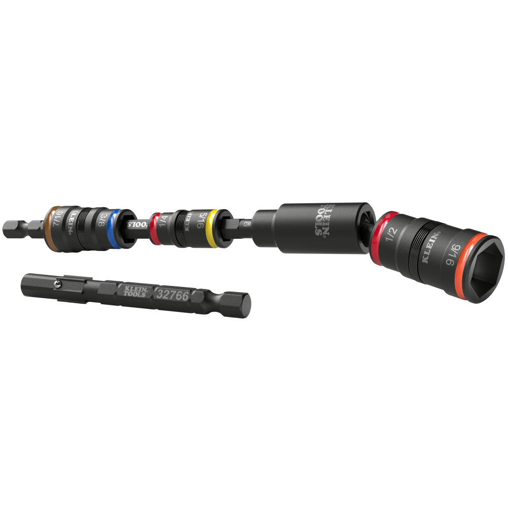 Product image for Klein 32984 Impact Flip Socket w/Swivel Head